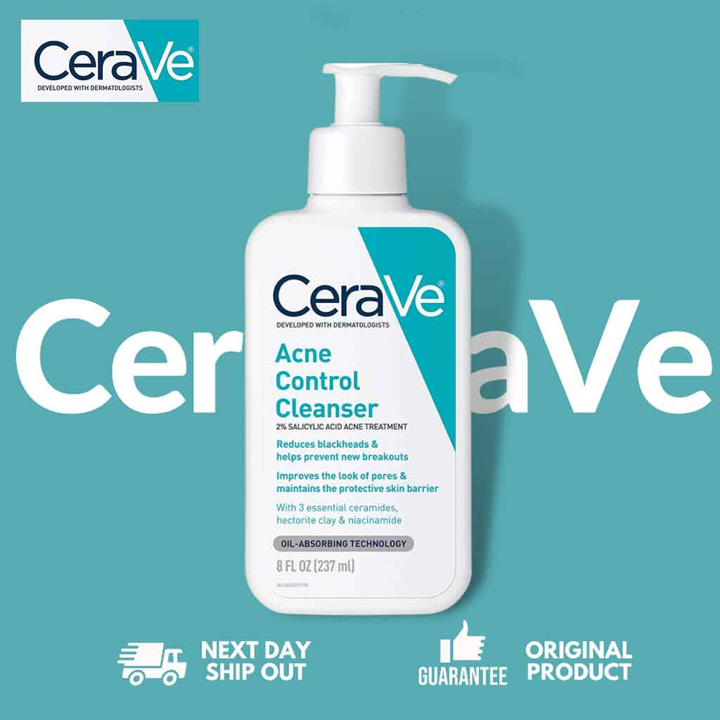 CeraVe Acne Control Cleanser 2 Salicylic Acid Acne Treatment 237ml