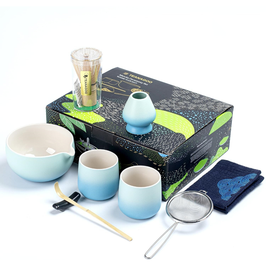 Matcha Whsk Set Ceramc Matcha Bowl Wth Pourng Spout Matcha Bamboo