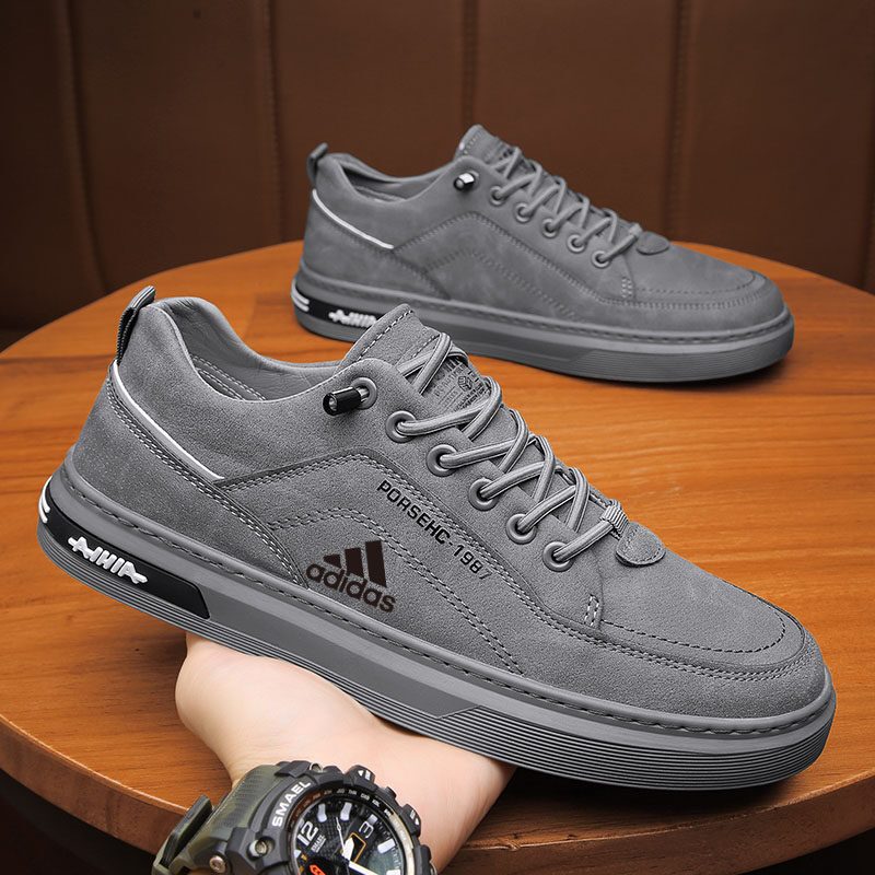 JNBAO Ready Stock Sport Shoes Men Leather Sneakers Black Shoes Men ...