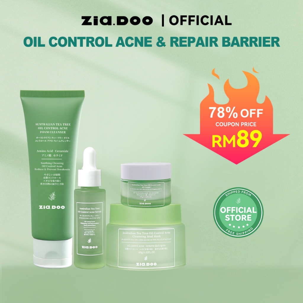 ZIA.DOO Weekly Deep Cleansing Basic Skincare Care 4pcs/set Serum 15ml