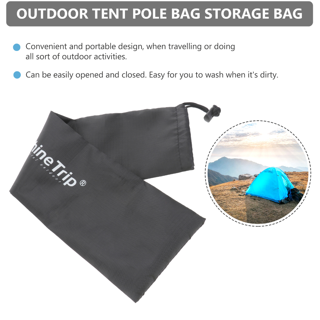 zhiymais 2 PCS Storage Bags Tarp Pole Pouch Portable Travel Outfit Tent