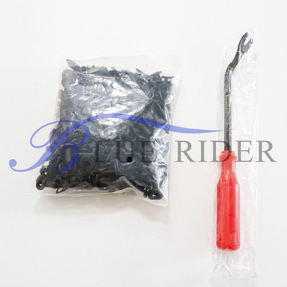 100 x Fender ATV Plastic UTV Clips Body Rivets with Fastener Remover