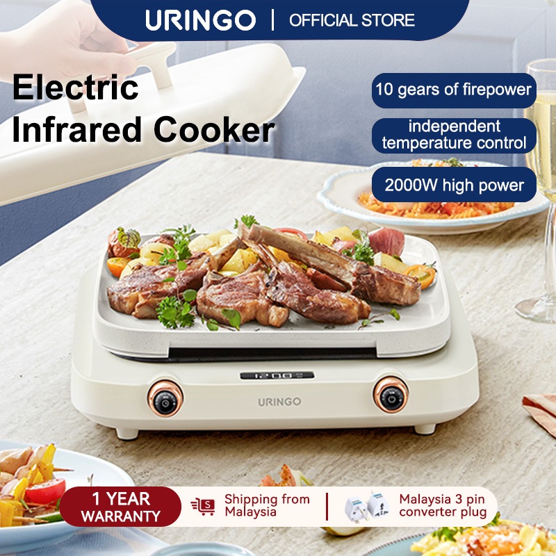 URINGO Electric Infrared Cooker Microcrystalline Panel Suitable for All ...