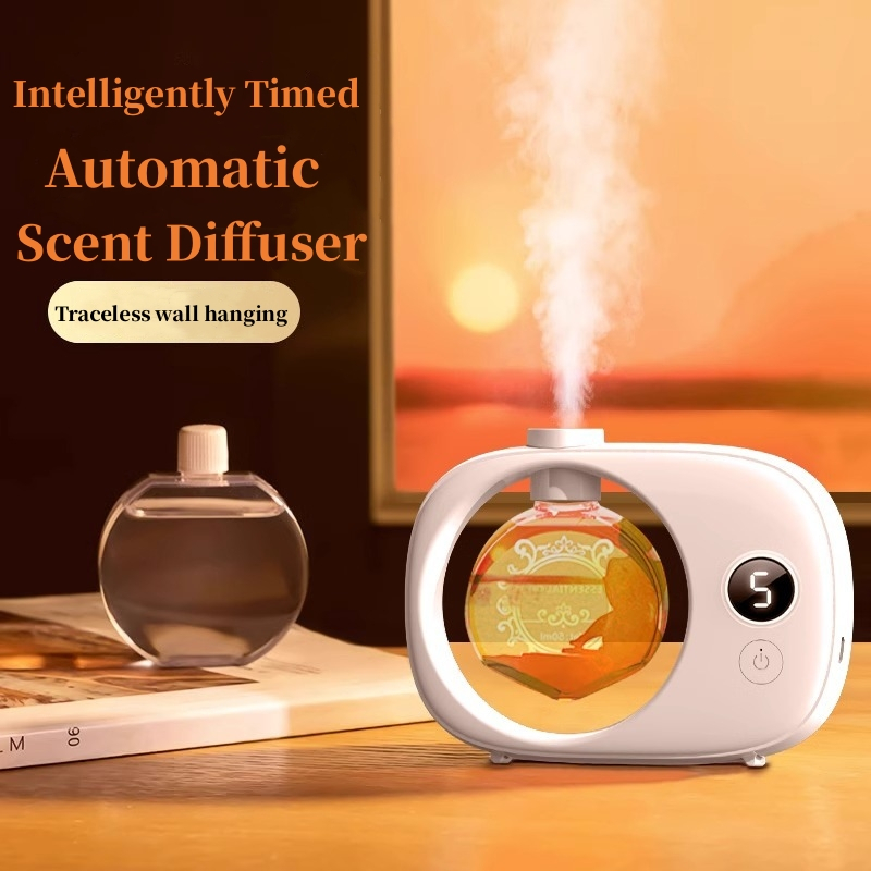 Wall Mount Automatic Aroma Diffuser Essential Oil Digital Display ...