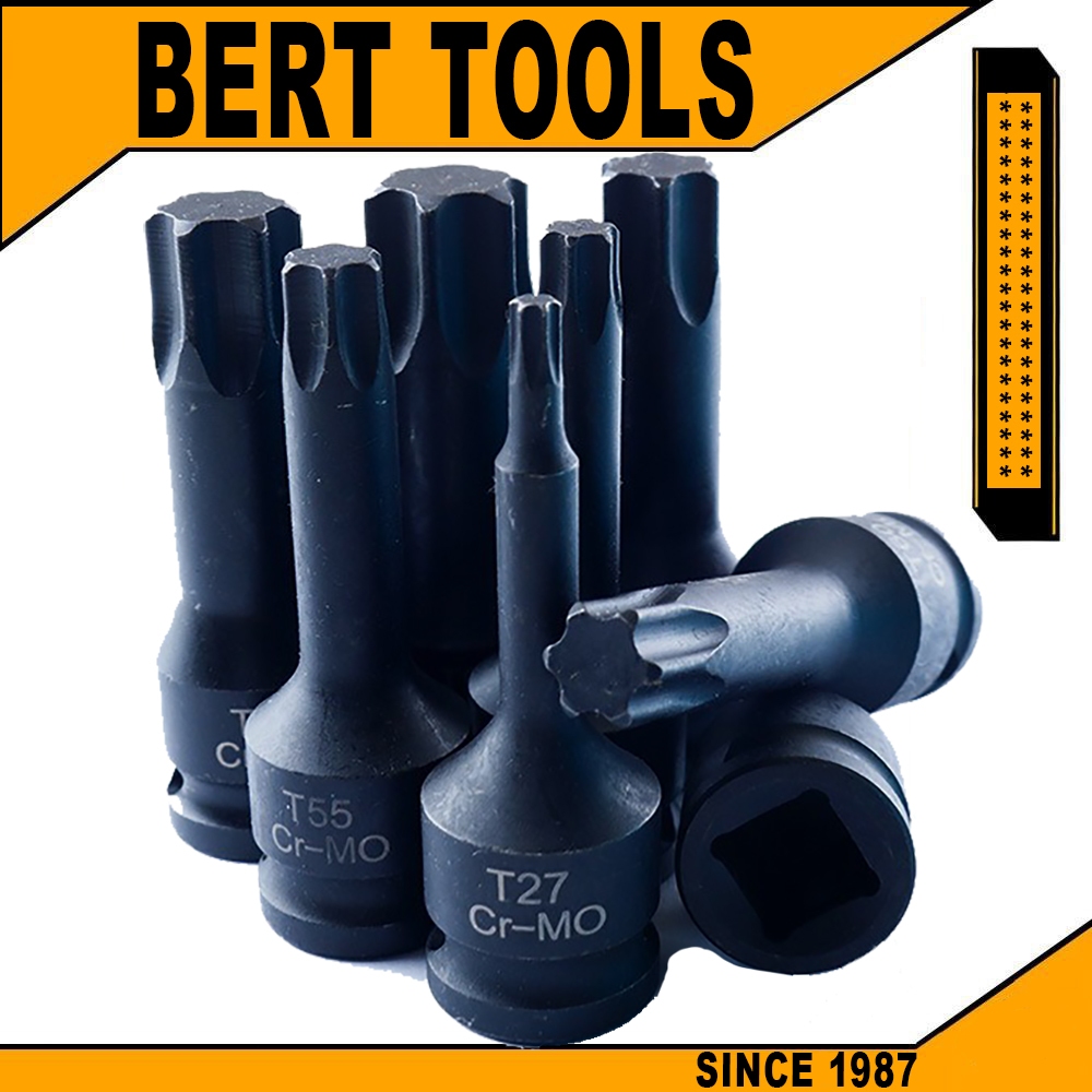 BERT🇲🇾｜1/2 Inch Impact Torx Bit Socket T20 - T100 1 Piece 1/2