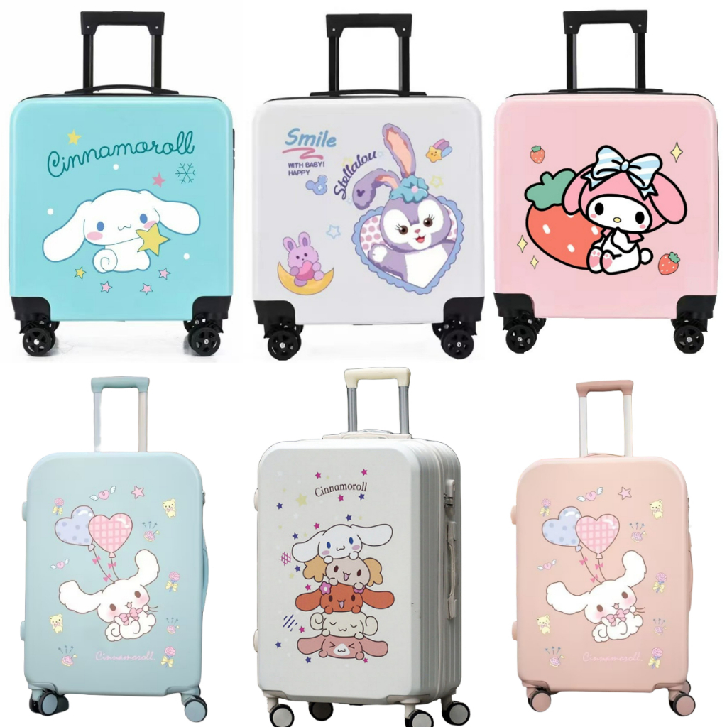 Cute Cinnamonroll Sanrio Luggage For Kids Rainbow Color Rilakkuma ...