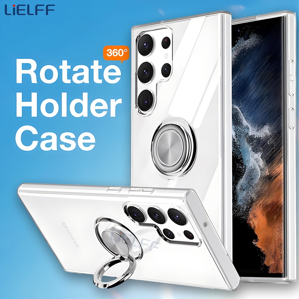 360 Rotating Hidden Stand Case For Samsung Galaxy S24 Ultra S23 S22 S21 ...