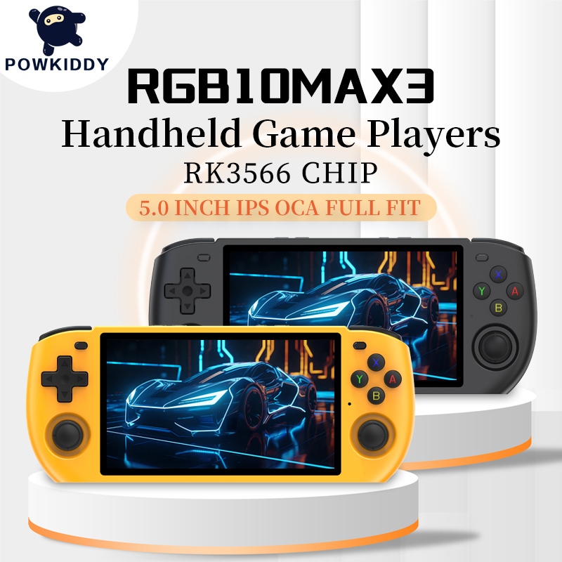 Powkiddy 2024 New PSP RGB10MAX3 Retro Handheld Game Console 5 inch Portable  HD Video Game Players PS1 Game | Shopee Malaysia