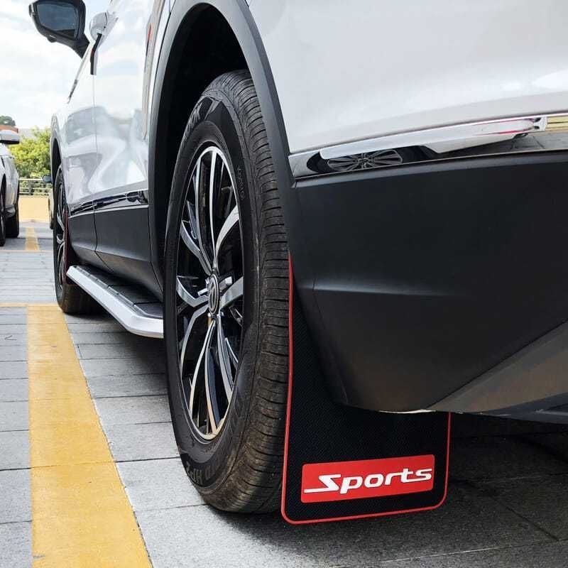 Car Universal Mudguard SUV Off-Road Vehicle Car Rubber Mudguard Door  Mudguard Soft Rubber Leather Modified Universal Mudguard
