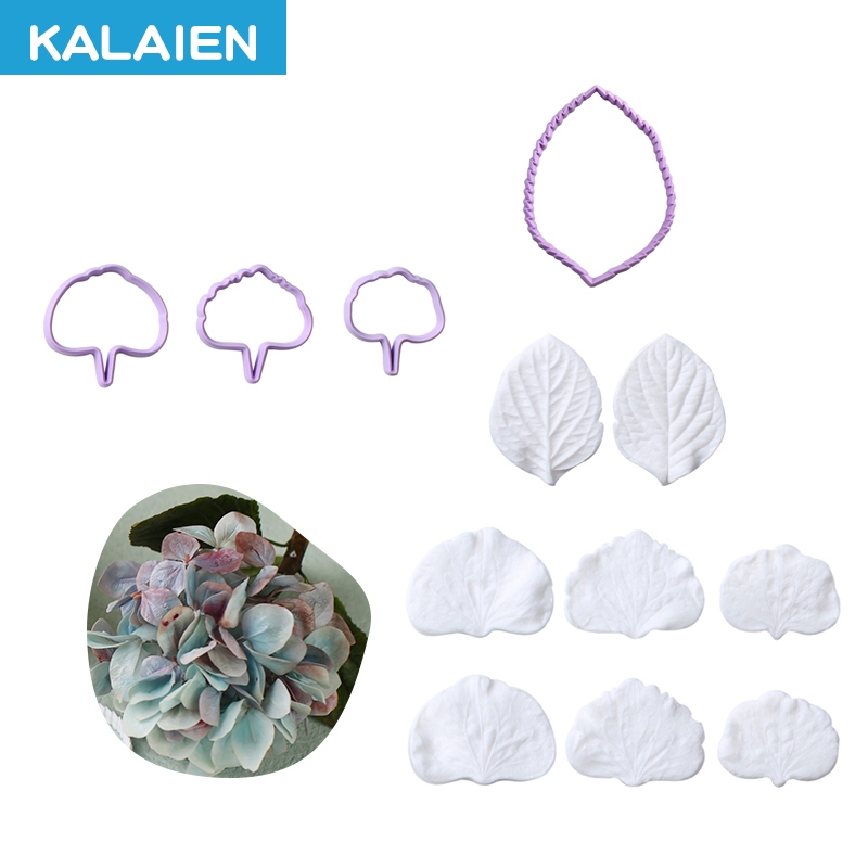 KALAIEN 18-Pc Fondant & Gumpaste Flower Cutter Set - 6 Shapes For Cake Decorating