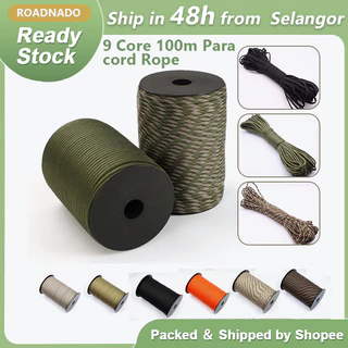 Climbing Rod 100m Paracord 1 Strand Core Paracord 2mm Dia 1 Strand Core  Multi Function Paracord For Camping Climbing Tying Rope15M