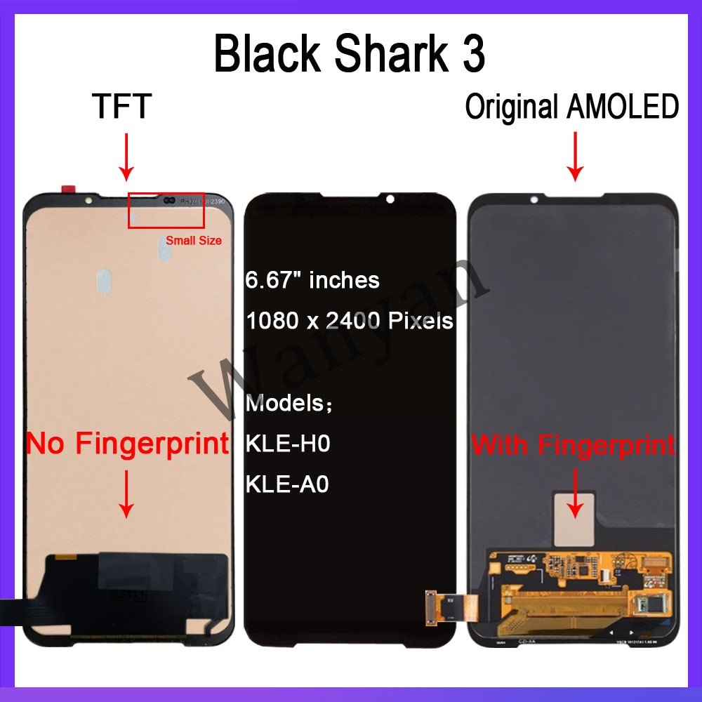 Original Amoled Tft Black Shark Pro S Pro Pro Lcd