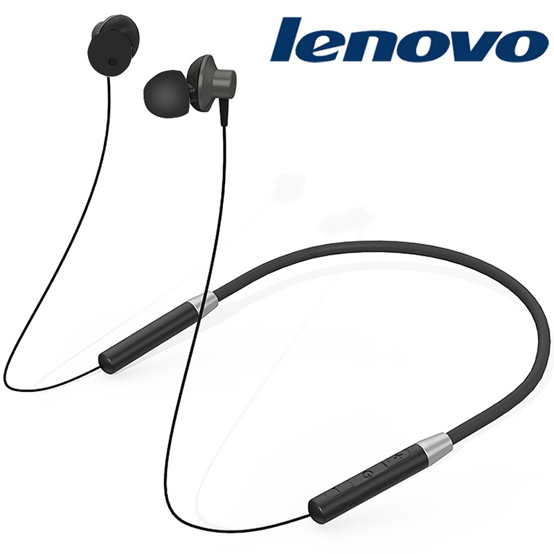 Lenovo HE05 Bluetooth 5.0 Earphones Neckband Wireless Earbuds Magnetic ...