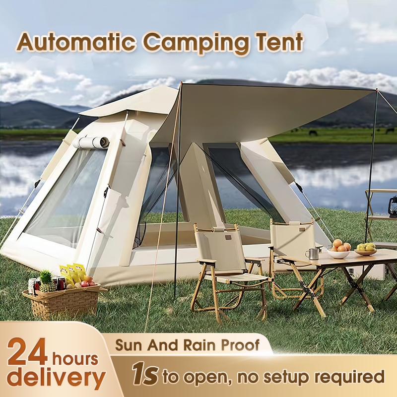 5-9 Person Automatic Camping Tent Outdoor Foldable Family Tent ...