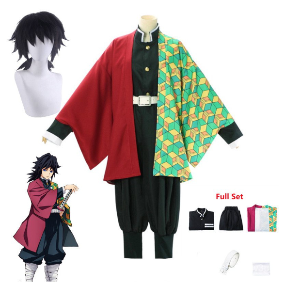 Hinokami Kepputan Tomioka Giyuu School Uniform Outfits Halloween Carnival Suit Cosplay Costume