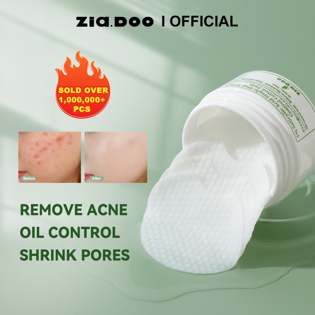 ZIA.DOO 1 Salicylic Acid Pads Toner Pad Oil Control Acne Shrink Pores