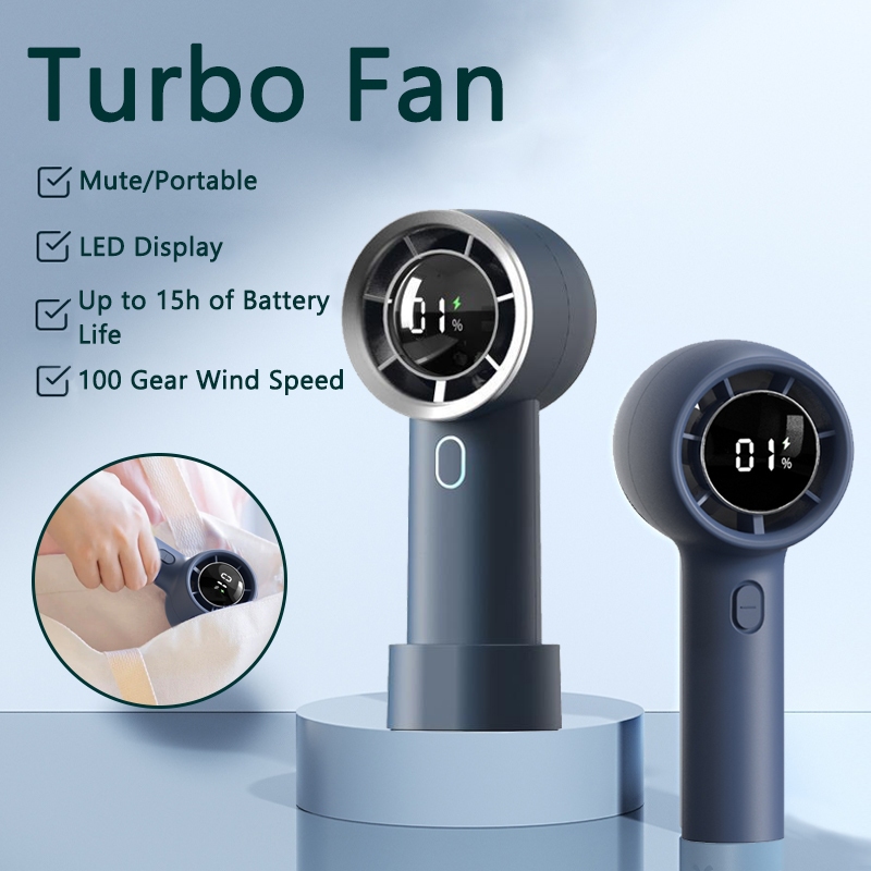 Handheld Fan Strong Wind 100 Gear Wind Speed Mini Portable Fan USB ...