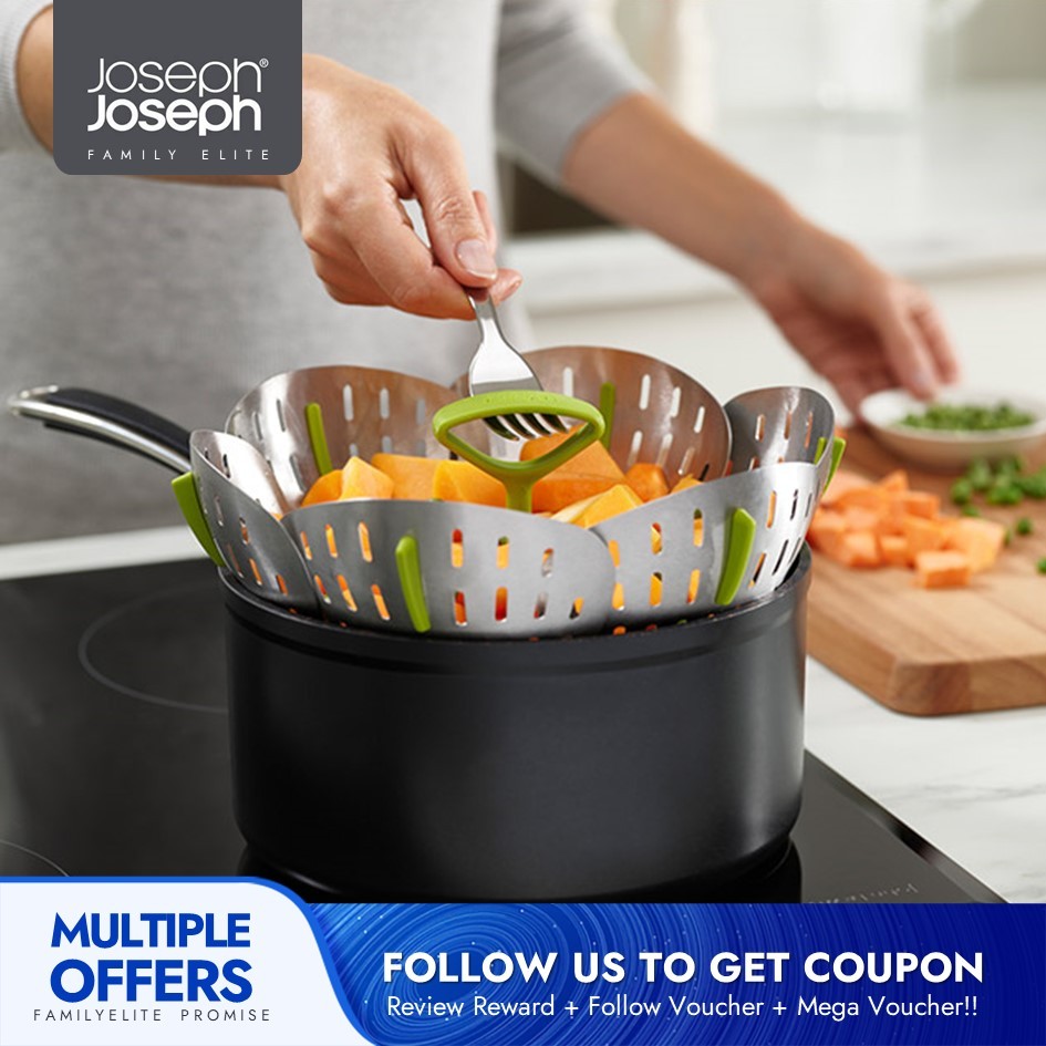 Joseph Joseph Lotus Foldable Steam Rack Mini Steamer Adapts to Various ...