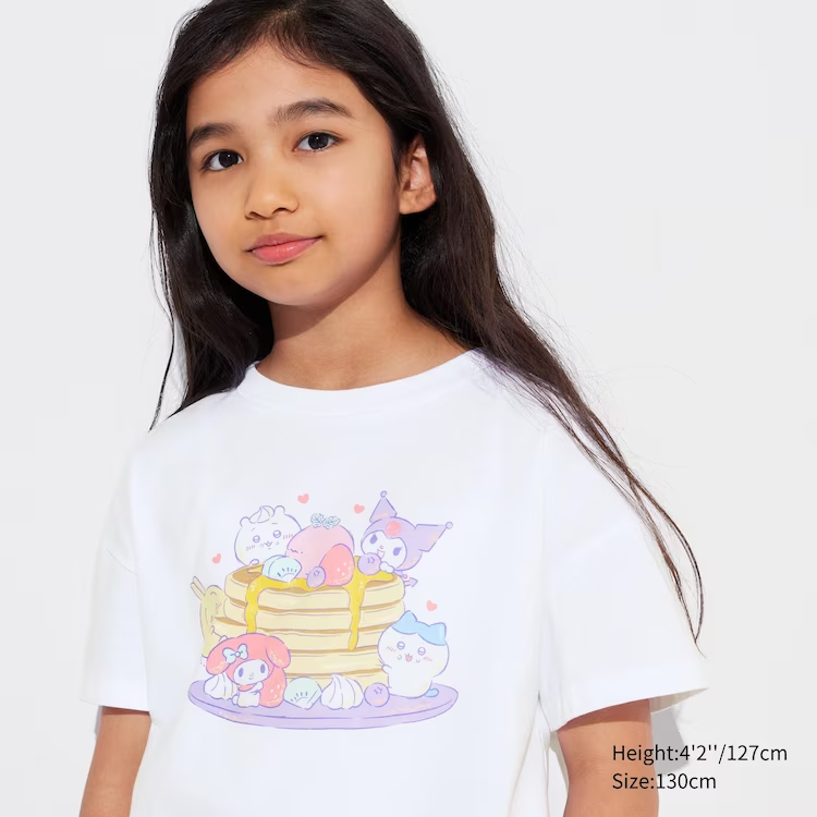 Uniqlo KIDS Chiikawa × Sanrio Characters: Sweets Collection UT (Short ...