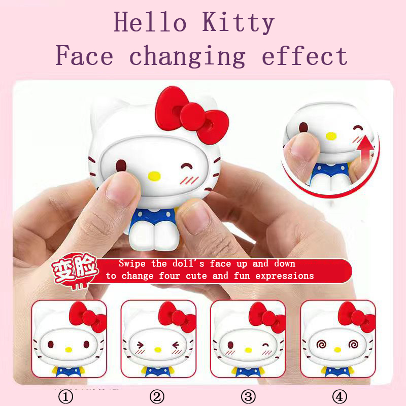 Sanrio Face Changing Doll Series Blind Box Kuromi Cinnamoroll Hello ...
