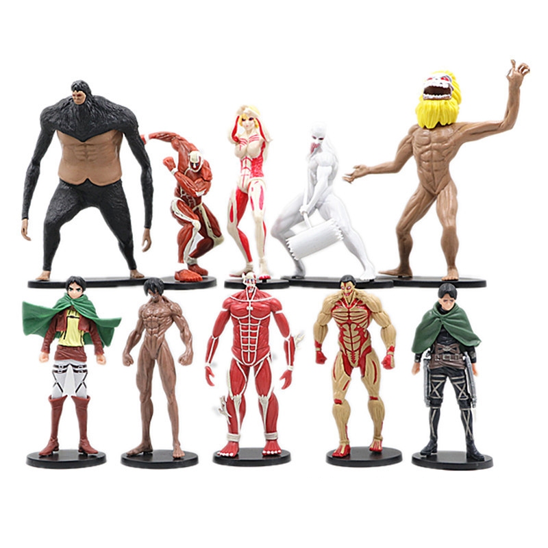 Attack On Titan Figuren Set 2-tlg - Eren Jaeger Action Figuren 15cm | Anime Sammlerfiguren
