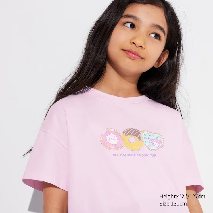 Uniqlo KIDS Chiikawa × Sanrio Characters: Sweets Collection UT (Short ...