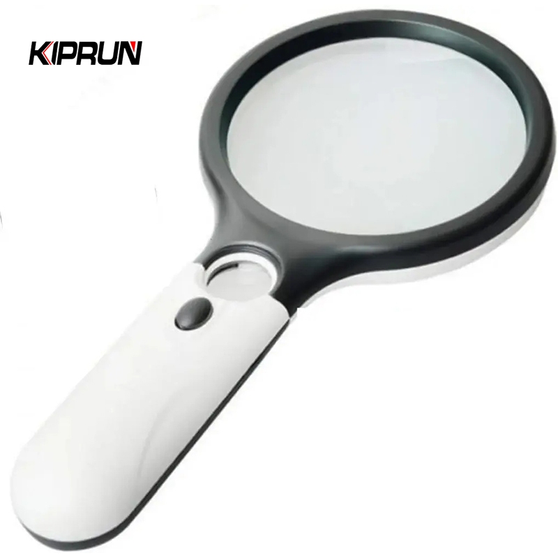 KIPRUN LED Magnifying Glass Lens, 45x3 Mini Pocket Handheld Microscope