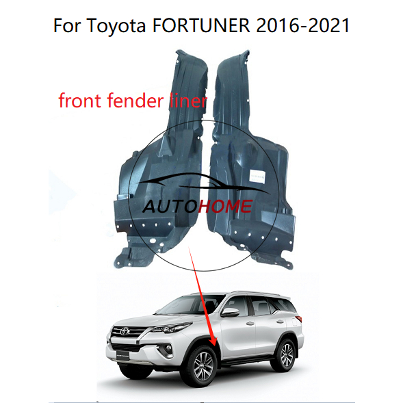 front fender liner for Toyota FORTUNER 2016 2017 2018 2019 2020 2021 Front Driver Fender Liner
