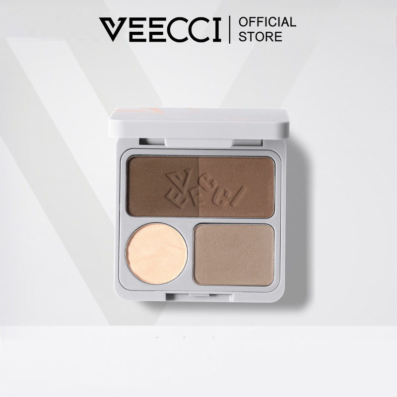 VEECCI Eyebrow Powder Palette Waterproof Sweatproof Natural Lasting 4g ...