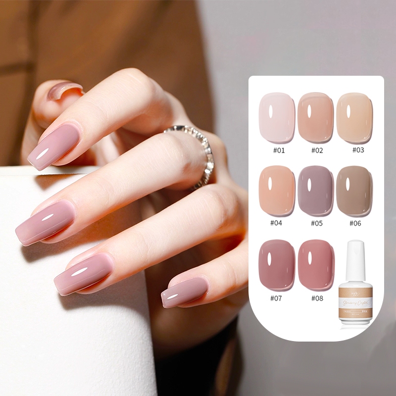ANNIES Uv Nail Gel Polish Crystal Nude Colors Nail Glue Soak Off Long