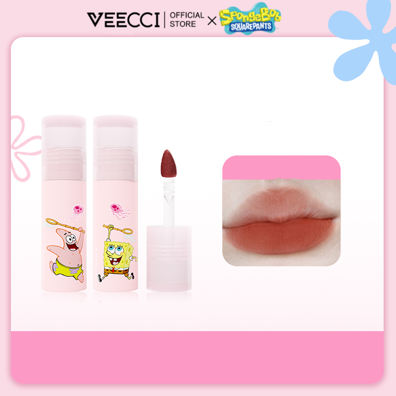 VEECCI x SpongeBob Creamy Lipstick & Lip Glaze Long-Lasting Non-Stick ...