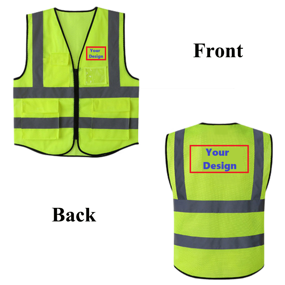 HYCOPROT-CN Safety Vest High Visibility Reflective Vest Mesh Safety ...