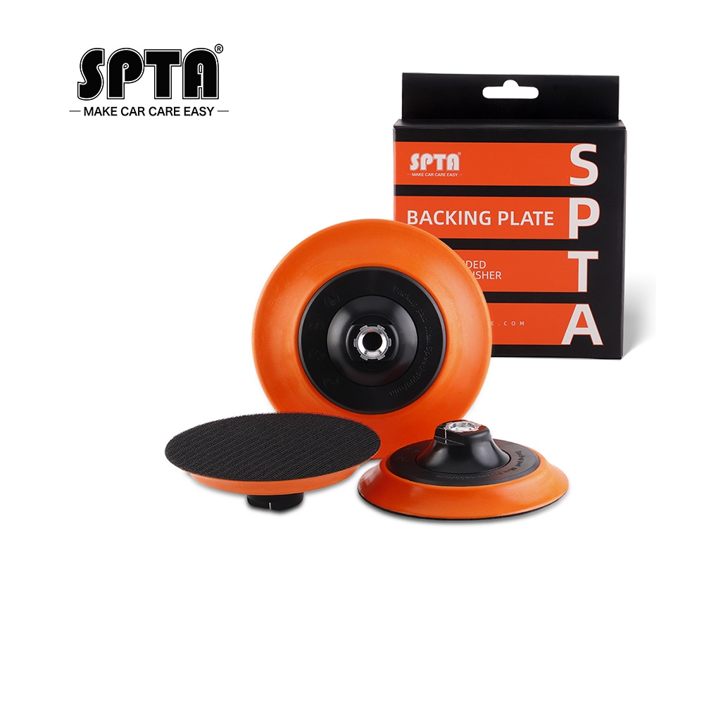 SPTA 5 6 Sanding Pad Backing Plate for DA Polisher 125mm 150mm Self Adhesive Back Plate with Heat Emission Holes