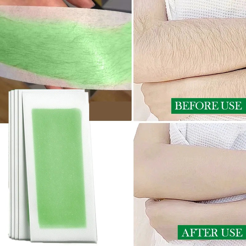 Body Wax Strips Hair Removal Papers Natural Beeswax Double Side