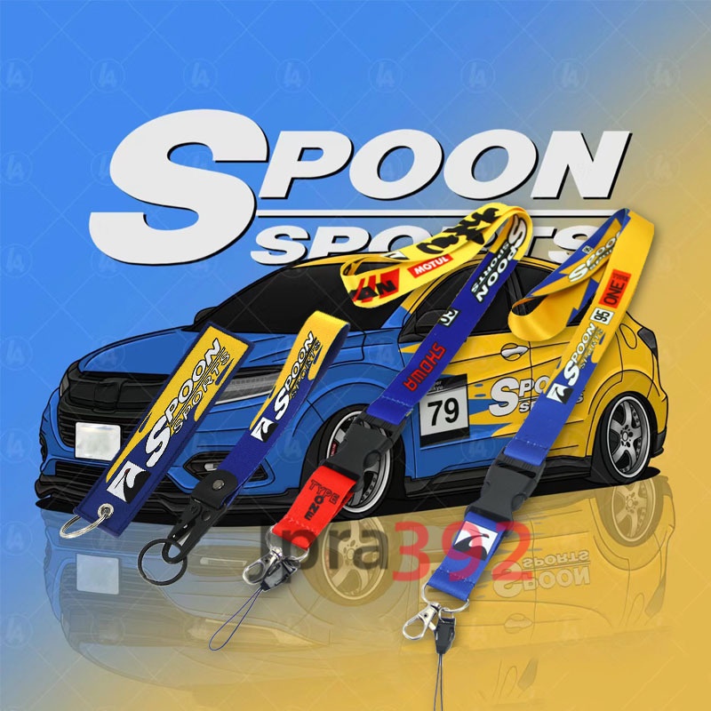 1 piece scoop jdm style key tag embroidery weave, Mugen racing ...