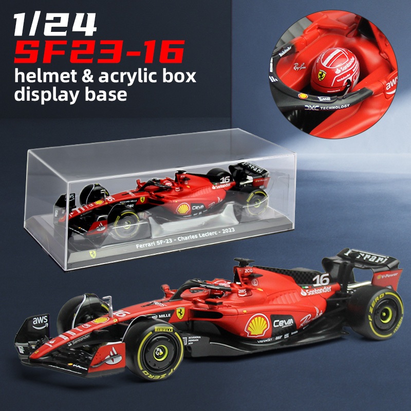 Bburago 1:24 2023 Ferrari SF23 #16 Charles Leclerc #55 Carlos Sainz W14 ...