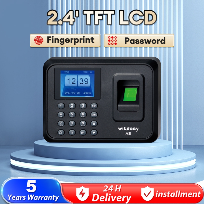 Thumbprint Attendance Machine Chinese English Fingerprint Punchedcard