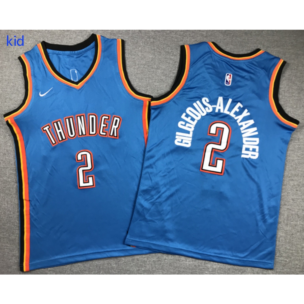 kid young children 2024 new season men Oklahoma City Thunder #2 Shai ...