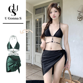 3 Piece Swimsuits for Women Sexy Women Hight Up Halter Swimsuit