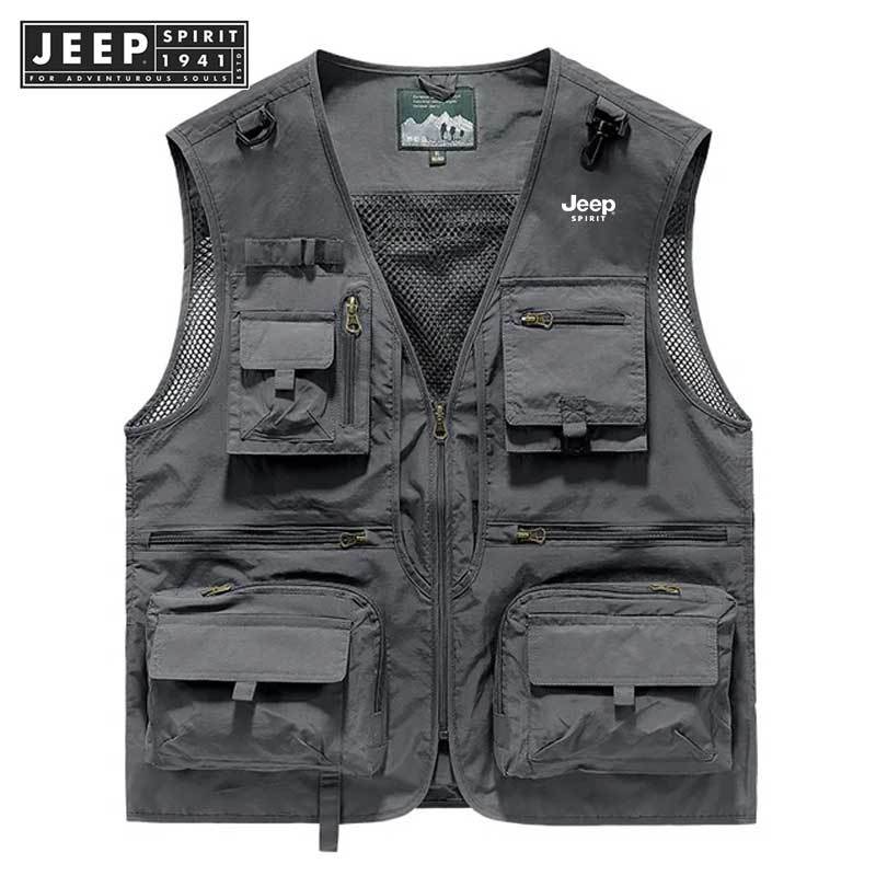 JEEP SPIRIT 1941 ESTD Multi-Pocket Breathable Outdoor Leisure Men's ...