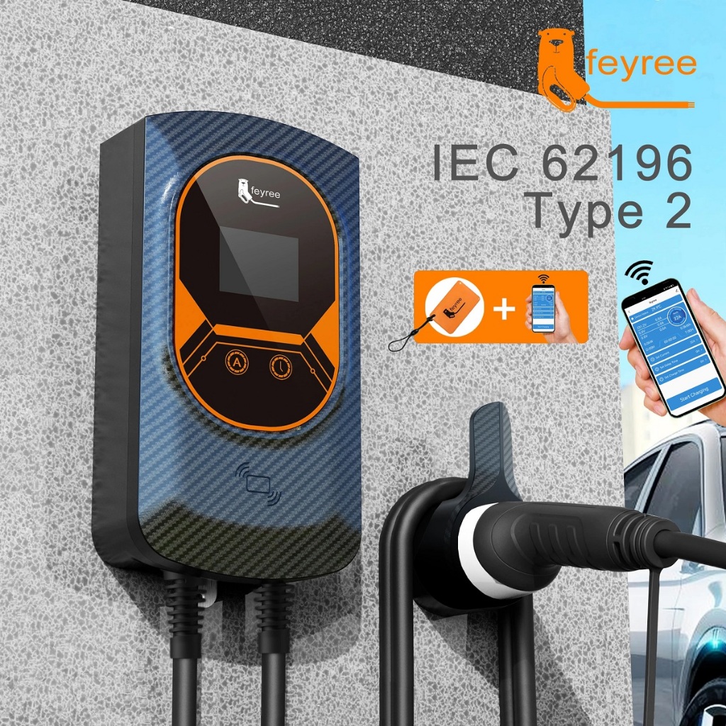 Feyree Ev Charging Station 32a Electric Vehicle Car Charger Evse Wallbox Wallmount 761122kw 3993