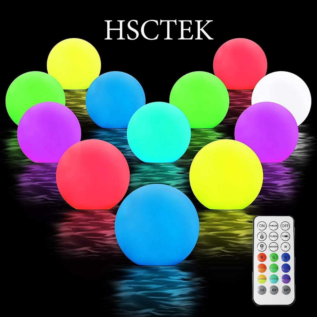 Floating Pool Lights Balls for Swimming Pool Lamp,RGB Color Changing ...