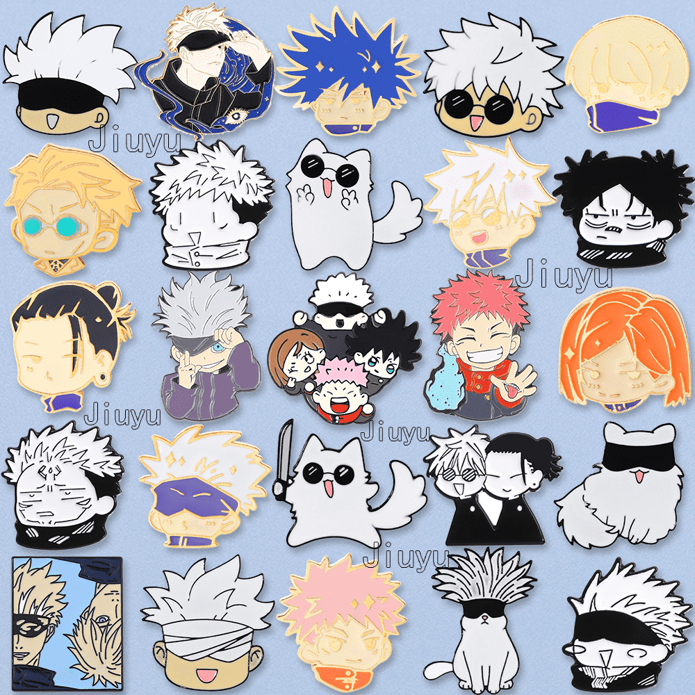 Jujutsu Kaisen Chibi Enamel Pins Gojo Satoru Itadori Yuji Custom ...