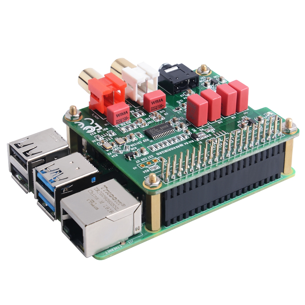 52pi Raspberry Pi Hat Pcm5122 Hifi Dac Audio Card Expansion Board For Raspberry Pi 4b 3b 3b 3463