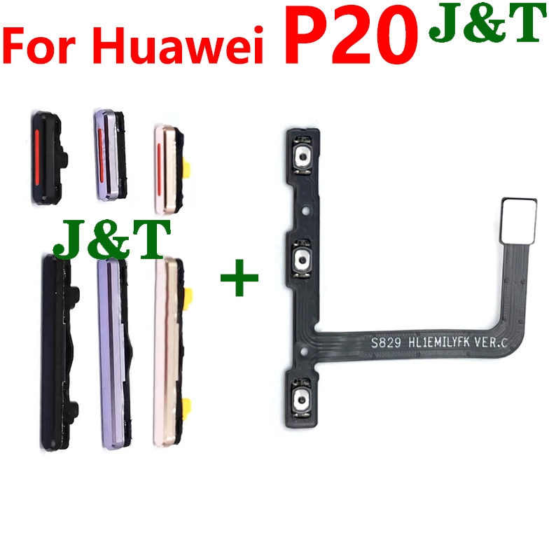 P20 On Off Power Volume Side Buttons Set Flex For Huawei P20 Switch Power Volume Up Down Button 8395