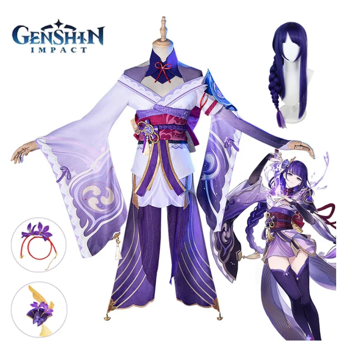 Cosplay Game Genshin Impact Raiden Shogun Cosplay Costume Baal Outfits