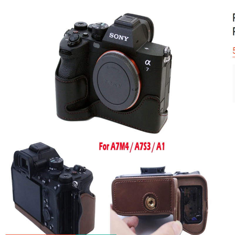 PU Leather Camera Bag For Sony A7M4 A7IV A74 A7S3 A7SIII A1 Portable
