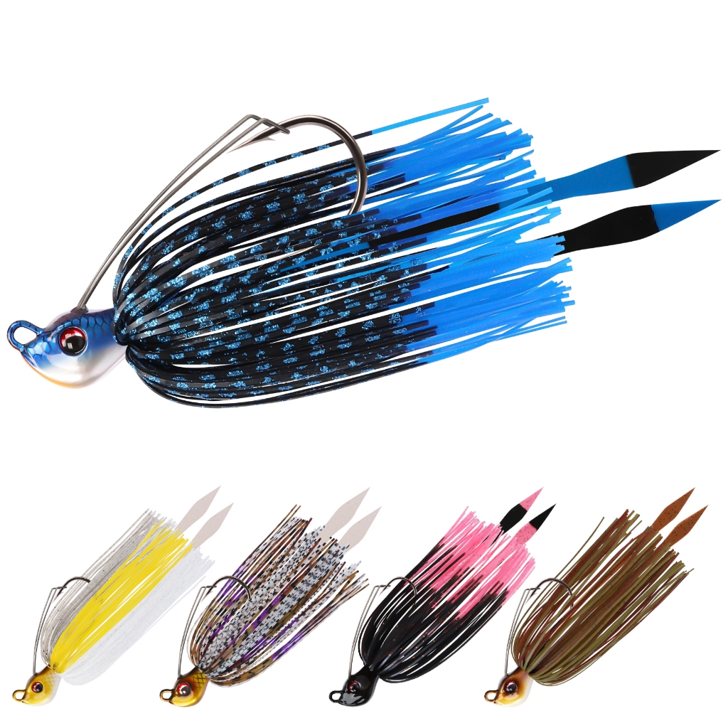 TRUSCEND Fishing Jigs with Super Smooth Teflon Hooks, Titanium Weedless ...