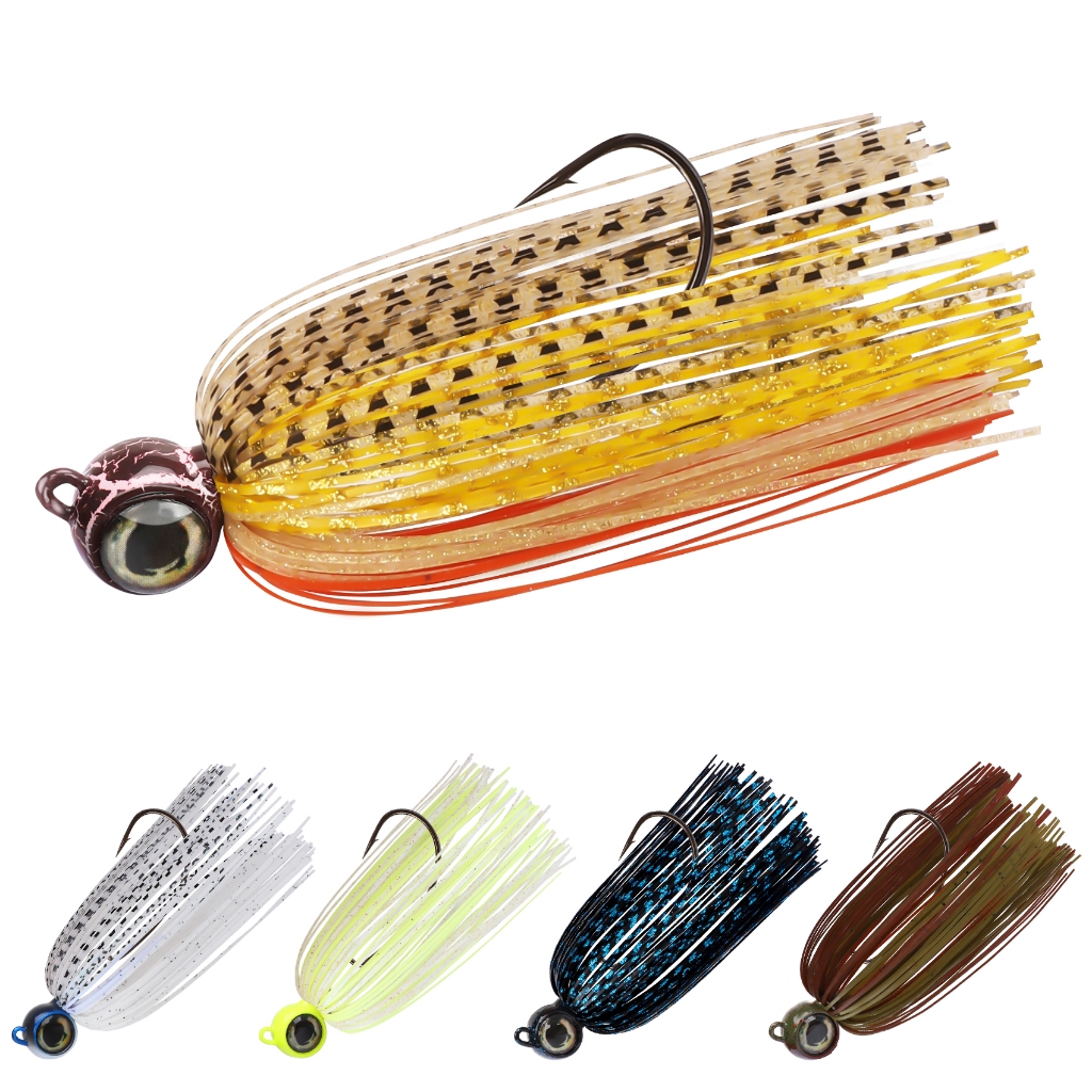 TRUSCEND Fishing Jigs with Super Smooth Teflon Hooks, Titanium Weedless ...