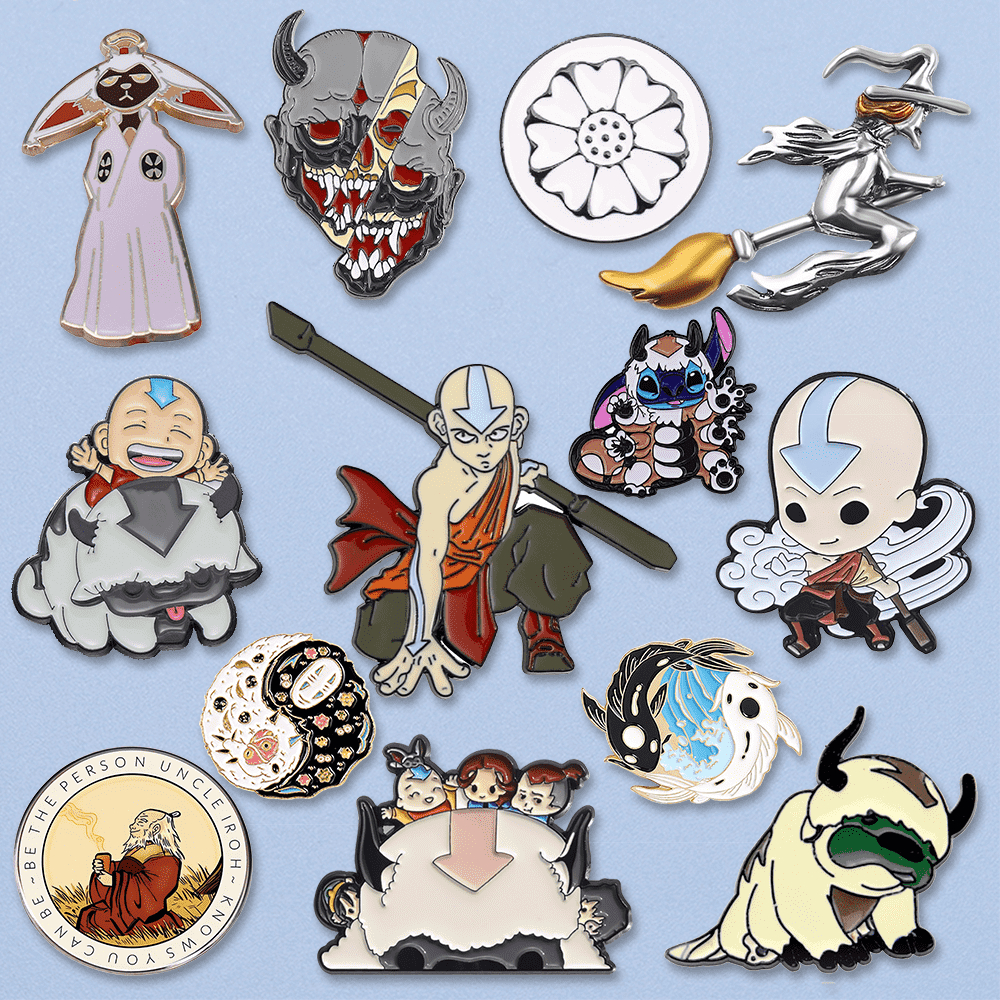 Avatar Pin Avatar: The Last Airbender, Enamel Pins Character Appa and ...